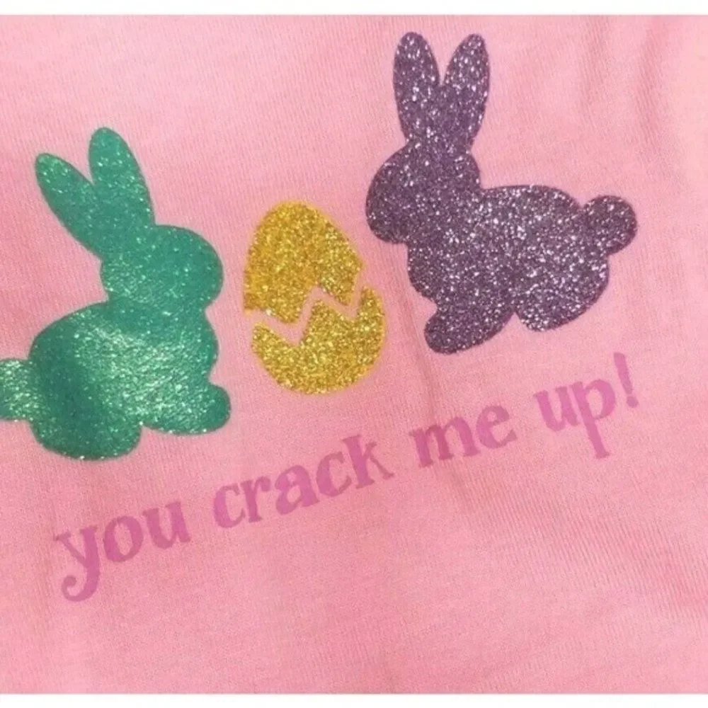 169 Md/Lg Cottondale Dog Bandana Easter Girls Pink You Crack Me Up